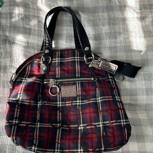 Beautiful Coach Poppy Tartan handbag.  Excellent condition.